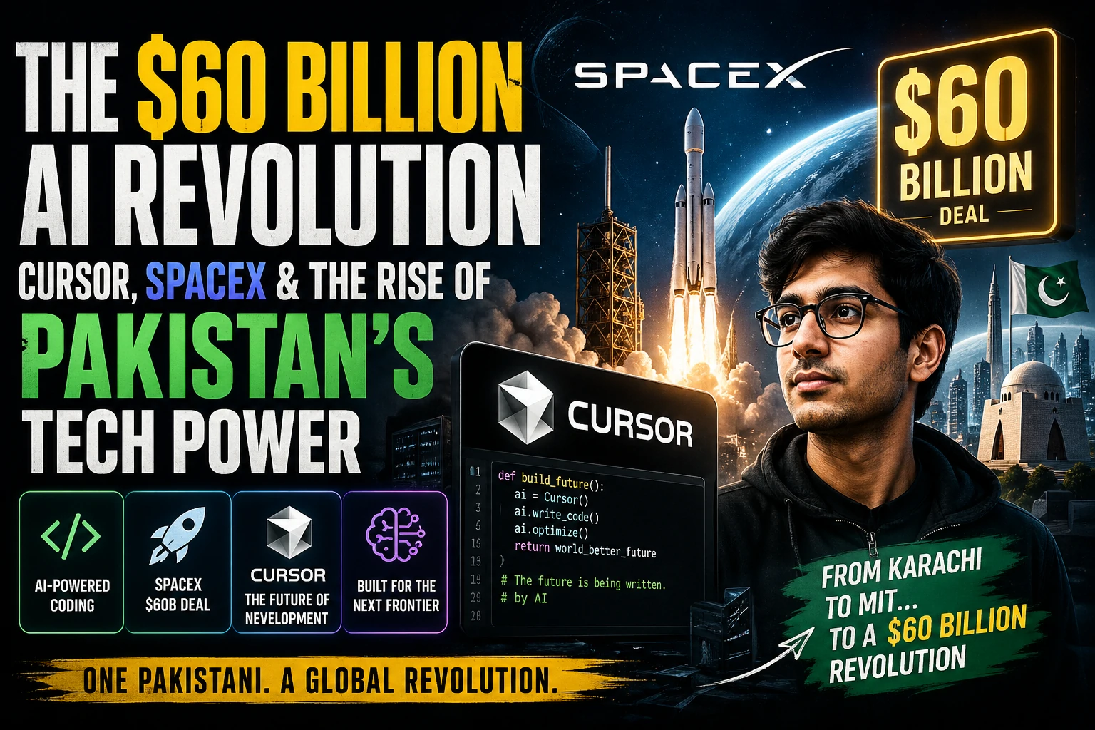 The $60 Billion AI Revolution: Cursor, SpaceX & The Rise of Pakistan’s Tech Power
